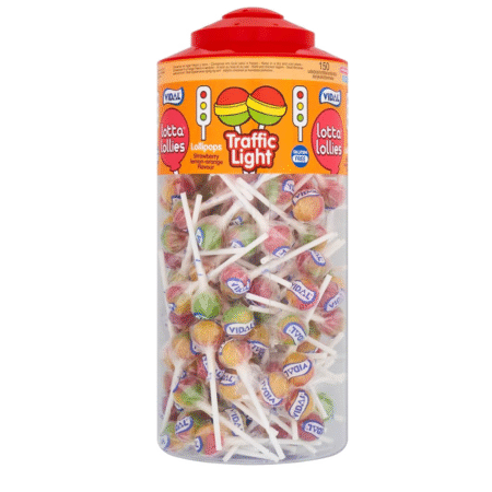 TRAFFIC LIGHTS LOLLIPOPS 150PSC × 9g